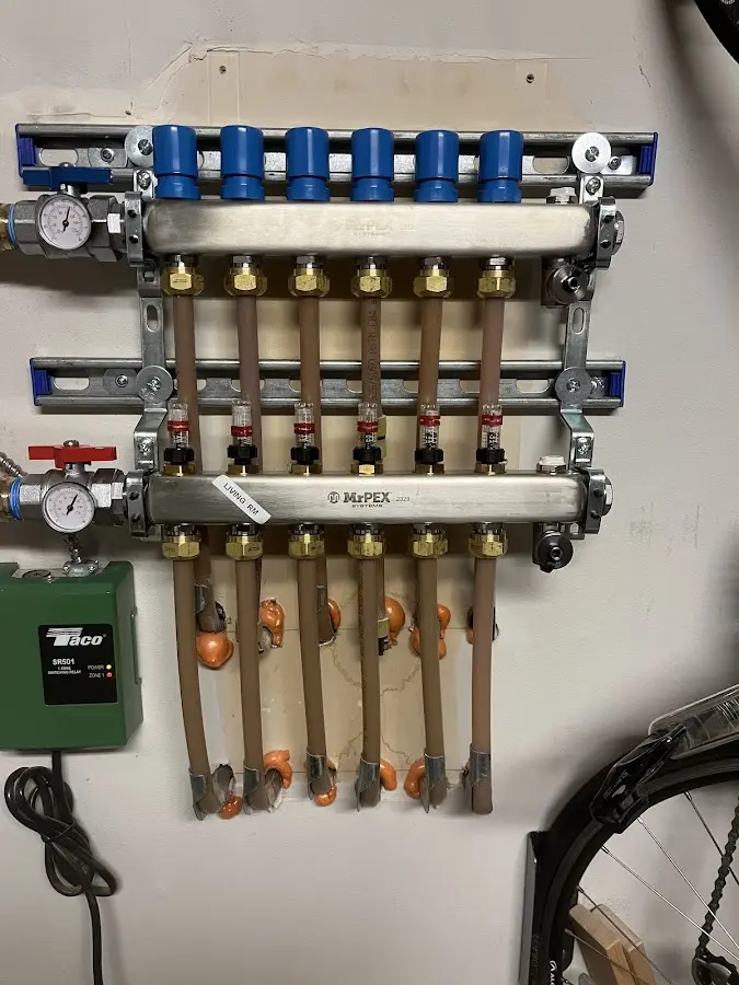 Plumber performing Gas Leak Detection at a residential property in Kaufman